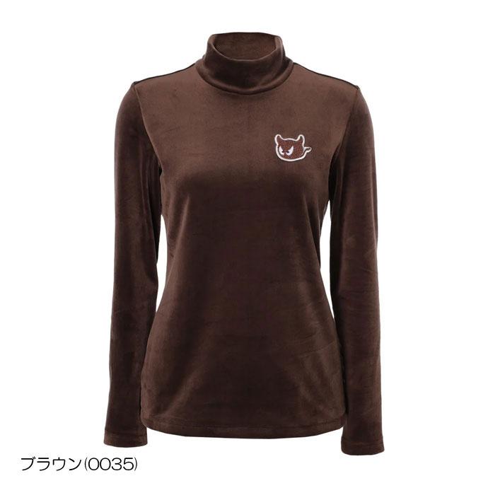 WAAC ゴルフ レディース/女性用 ワック BOMBER HEATベロア長袖モック
