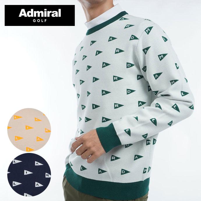 Admiral Golf ゴルフ アドミラル フラッグジャカードクルーセーター