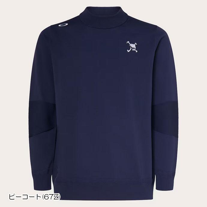 新品　オークリーゴルフ　メンズウエア　スカルタートルネックミドル　長袖シャツ OAKLEY（オークリー） ゴルフ SKULL LS SWEATER