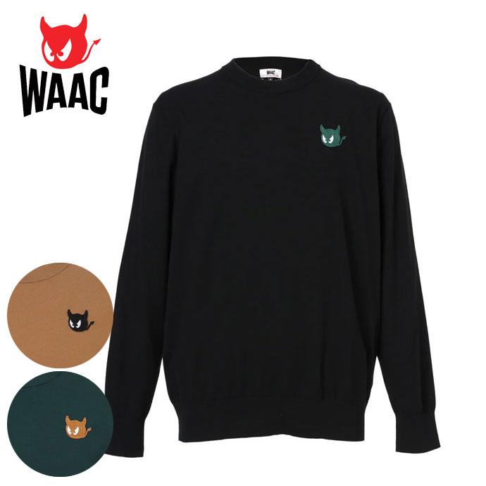 WAAC ゴルフ ワック ESSENTIAL長袖ニットプルオーバー 072244720 秋 冬