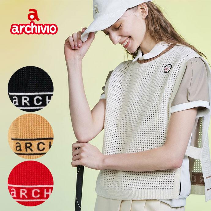 archivio（アルチビオ） ゴルフ レディース モールニットメッシュ