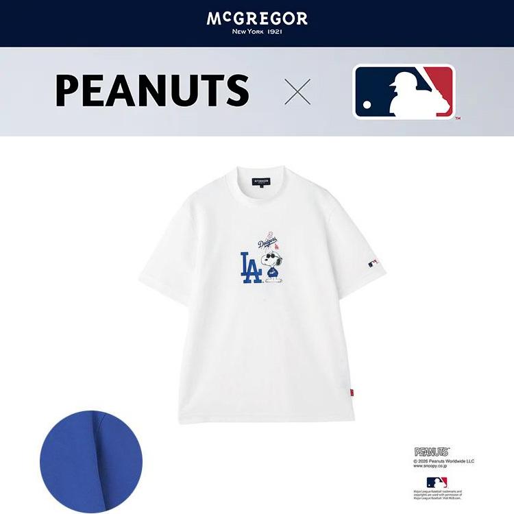 ゴルフ メンズ マクレガー 【PEANUTS×MLB】コラボモックネックTシャツ
