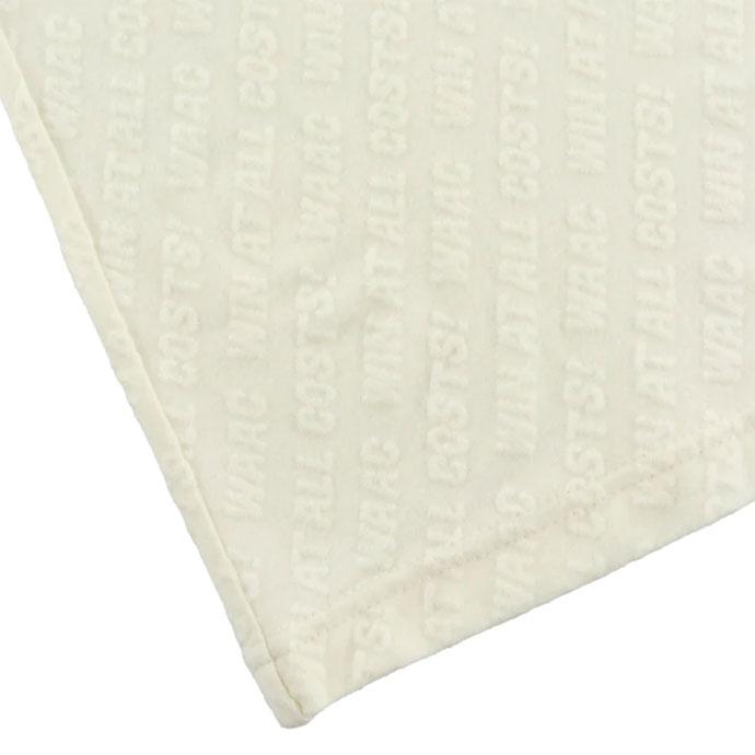 WAAC ゴルフ ワック ロゴエンボス起毛ジャカード長袖モックネック