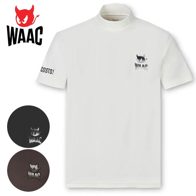 WAAC ゴルフウエア メンズ ワック 半袖モックネック 072254000 秋 冬