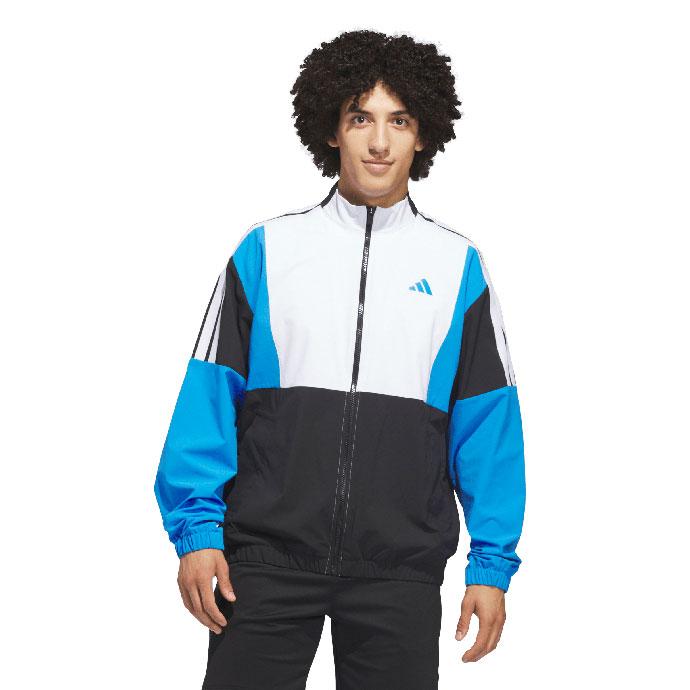 ゴルフ メンズ アディダス ビヨンド ザ コース TWISTWEAVE 撥水 カラーブロック フルジップ ジャケット 春 夏 26SS_4