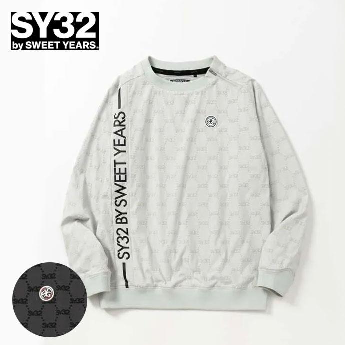 SY32 ホワイト ロングスリーブ Tシャツ 定番ボックスロゴが存在感を