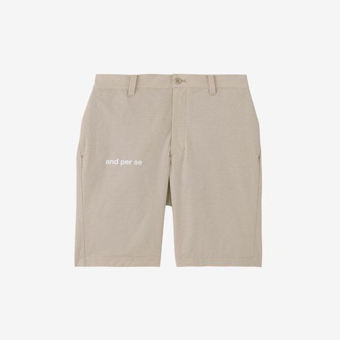 and per se（アンパスィ） ゴルフウエア メンズ エアリークロス ハーフ