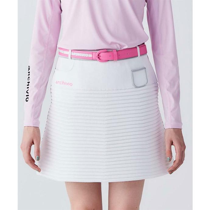 アルチビオ　プリントロゴ スカート アルチビオ プリントロゴ スカート モノグラム柄プリーツ