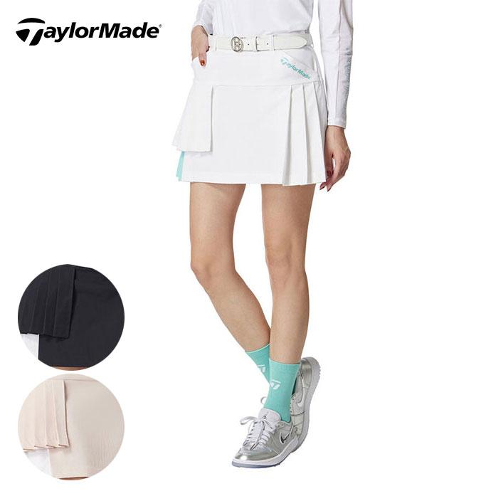 TaylorMade ホワイト プリーツスカート テーラーメイドゴルフ