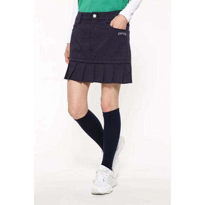 PING ゴルフ レディース ピン フェイクレイヤードプリーツ PING ゴルフ レディース ピン フェイクレイヤードプリーツ