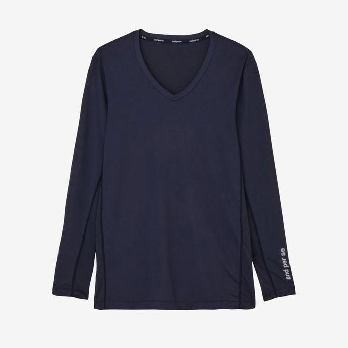 【men's】and per se ゴルフウェア インナー LL and per se（アンパスィ） ゴルフウエア メンズ COOL is COOL Vネック