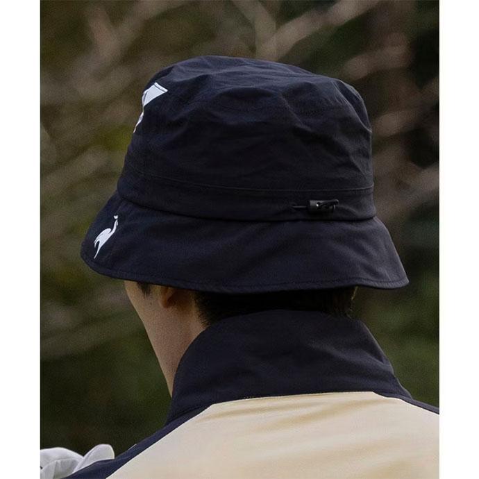 メッシュ レインウェア 上下セット ネイビー、ルコックレインハット le coq sportif GOLF（ルコックスポルティフ ゴルフ） ゴルフウエア