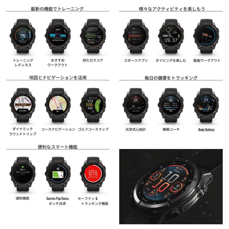 GARMIN ガーミン フェニックス8 サファイア AMOLED GPSウォッチ GARMIN ガーミン フェニックス8 サファイア AMOLED GPSウォッチ