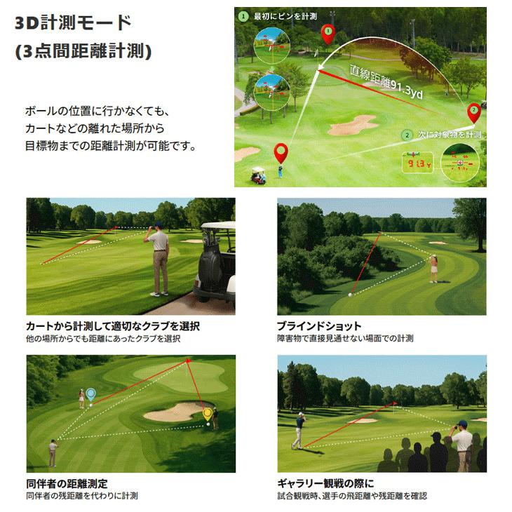 ShotNavi（ショットナビ） STEADY ゴルフ用レーザー距離計 3点間距離