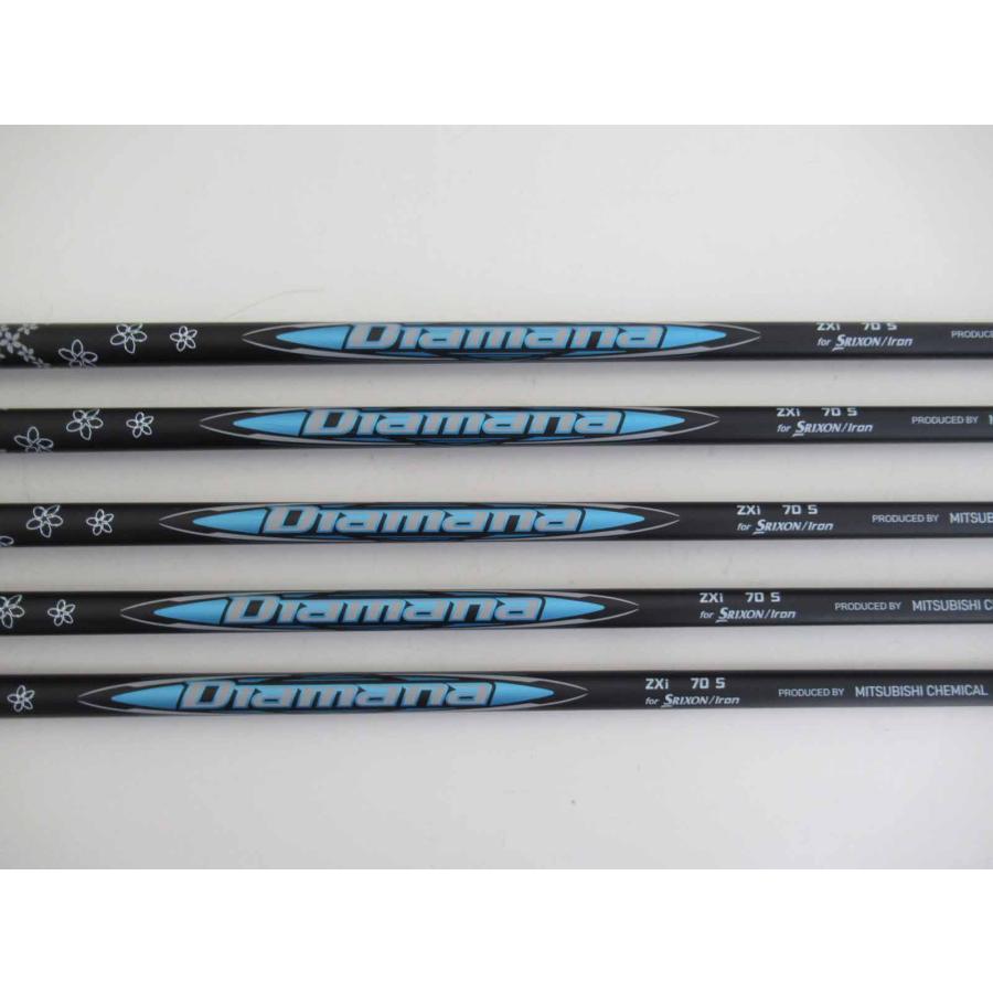 中古 右用 ダンロップ スリクソン ZXi4 アイアン Diamana ディアマナ ZXi70 5本セット(#6~PW) フレックスSの画像