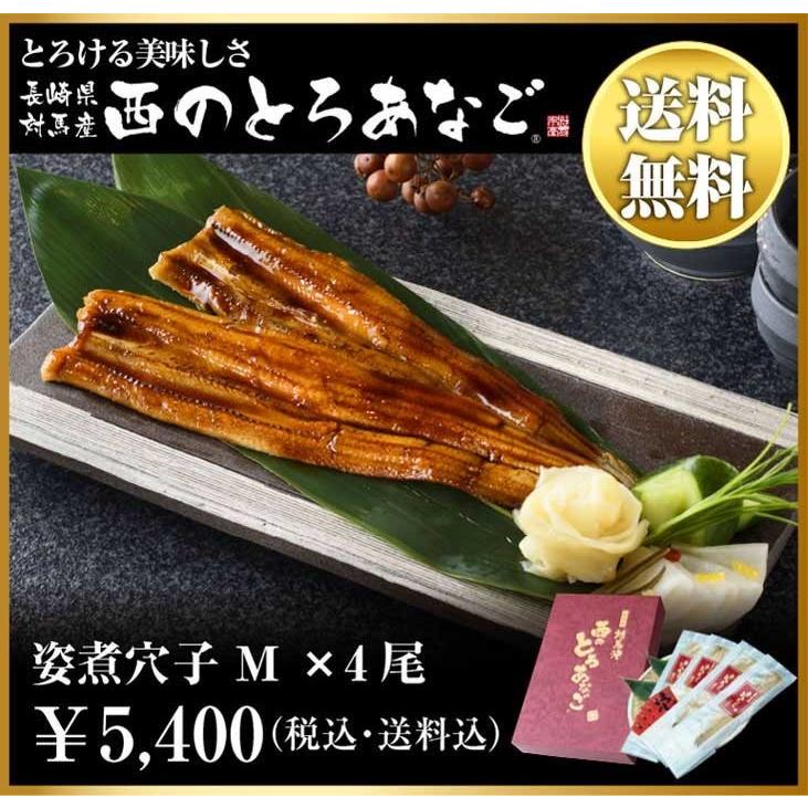 送料無料 西のとろあなご 姿煮穴子 Mサイズ 4尾 ギフト お中元 サマーギフト Tushimasuisan Gift008 対馬穴子やオンラインショッピング 通販 Yahoo ショッピング