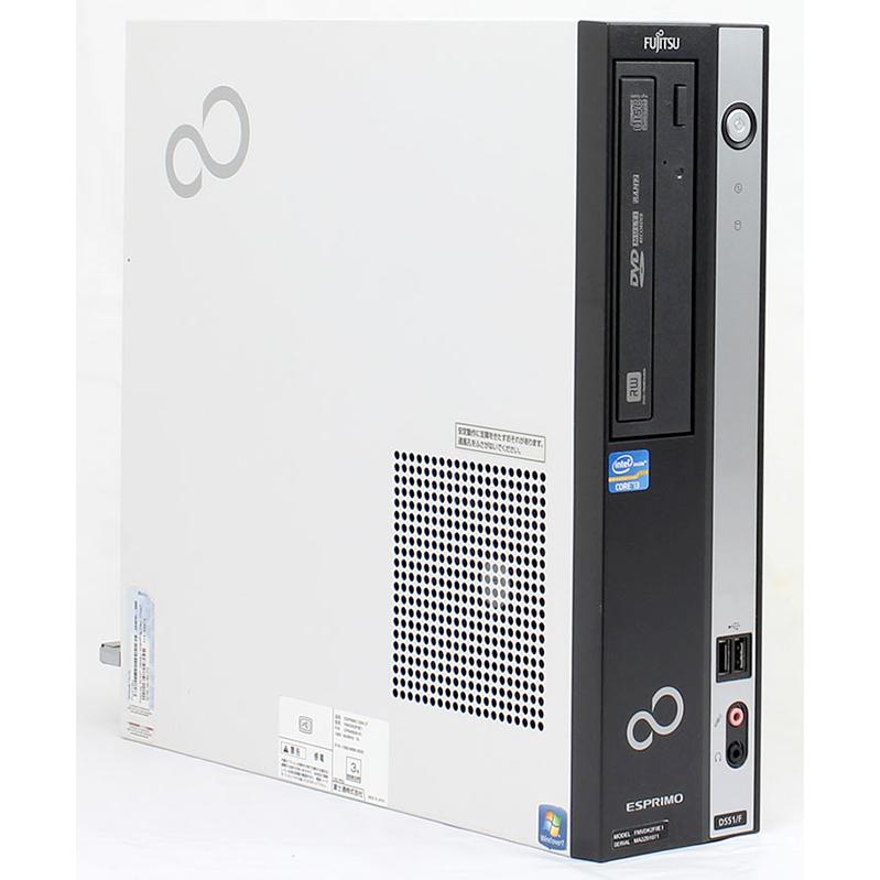 値下げ有り！　富士通 ESPRIMO D551 本体 Windows11 Pro 富士通（FUJITSU） ポイント10倍 Windows7 Pro 64BIT ESPRIMO D551