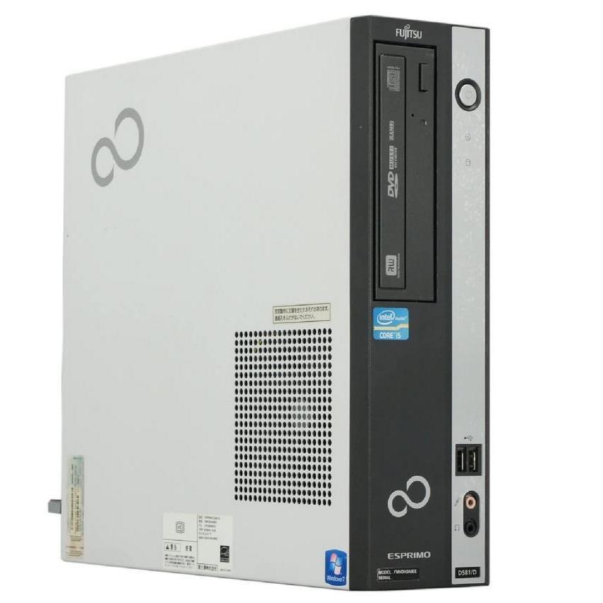 ポイント10倍 Windows7 Pro 32BIT 富士通 ESPRIMO Dシリーズ Core i7 第2世代 4GB 500GB DVD Office付き 中古パソコン デスクトップ