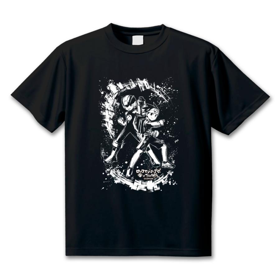【未開封】ロックマンエグゼ ×墨絵SHOP 墨絵Tシャツ フォルテ XL ロックマンエグゼ』×墨絵SHOP】墨絵Tシャツ（全4種） : TSUTAYA