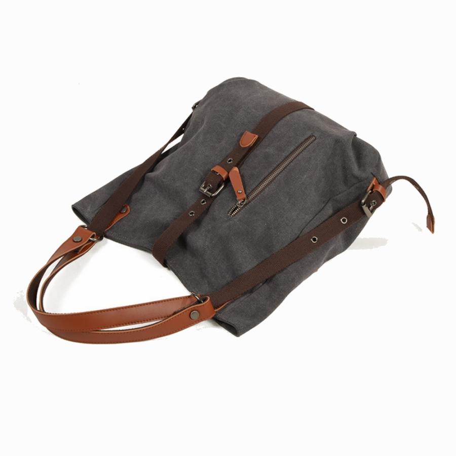 トートバッグ ショルダーバッグ リュック メンズ レディース 帆布 a4 ヌメ革 本革 帆布 大容量 通勤 通学 3way