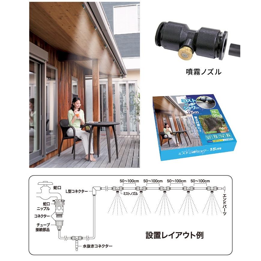 【I129】ゴトウのミストdeクールシャワー 15m 新品 Amazon.co.jp: 後藤（GOTO）ミストdeクールシャワー (ノズル10個