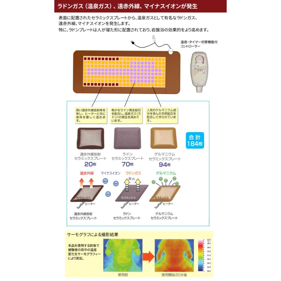 ラドン岩盤浴温熱マット｜tsuten2｜03
