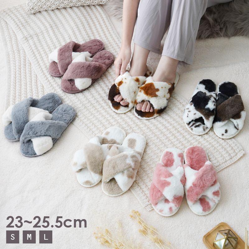 スリッパ ルームシューズ 室内 もこもこ モコモコ おしゃれ 韓国 安心の定価販売
