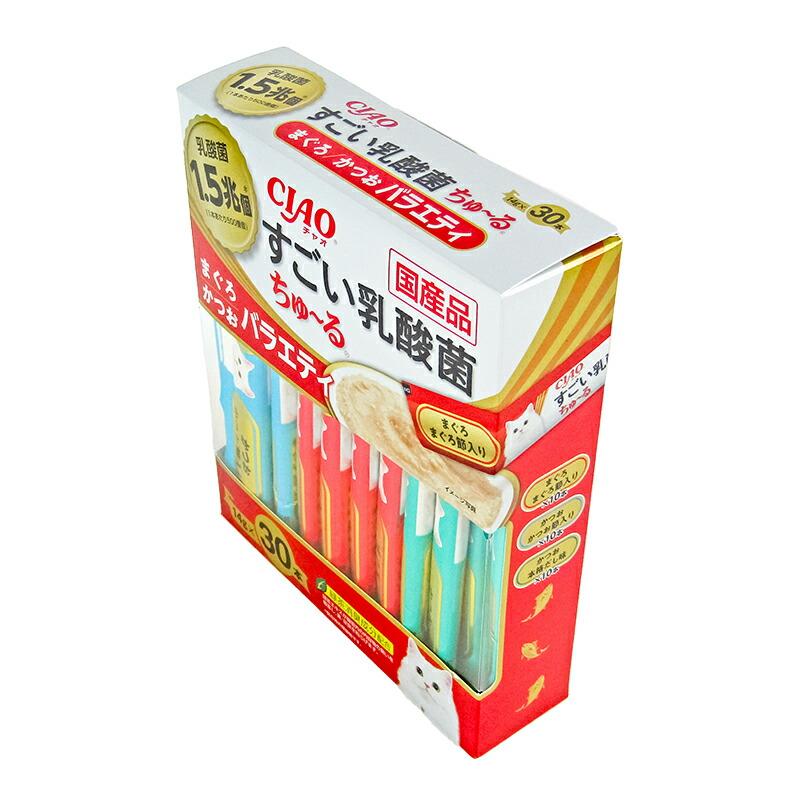 未開封すごい乳酸菌ちゅ～る 180本まとめ売り　ちゅーる猫おやつ　キャットフード CIAO（いなばペットフード） キャットフード チュール 猫 ちゅーる 猫
