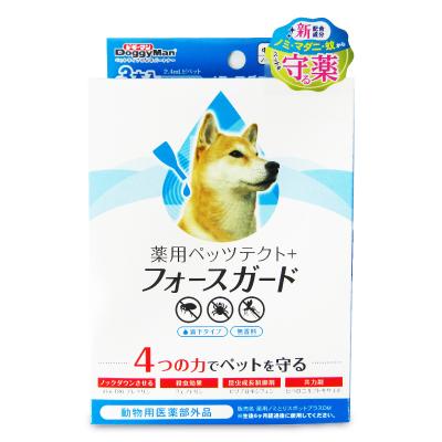 ドギーマンハヤシ 薬用ペッツテクト+フォースガード 中型犬用 3本入 滴下タイプ｜tsutsu-uraura