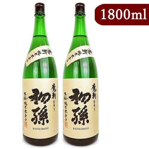 東北銘醸 初孫 純米本辛口 魔斬 1800ml × 2本 : にっぽん津々浦々
