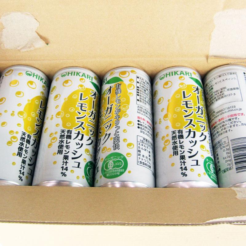 光食品 オーガニックレモンスカッシュ250ml ×30本 × 2箱 ケース販売