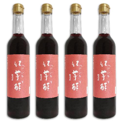 飲む酢 飲むお酢 お酢飲料 飯尾醸造 紅芋酢 500ml×4本（Yahoo!・にっぽん津々浦々）