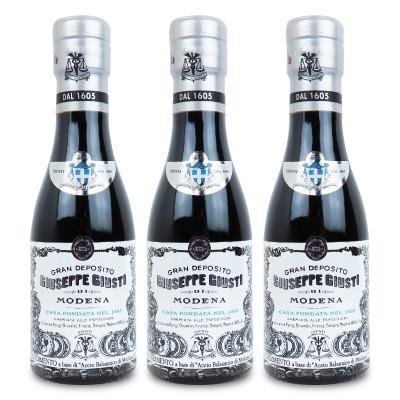 juju　モデナ産　バルサミコ酢3本セット GIUSTI ジュスティ バルサミコ酢 1銀メダル 6年熟成 100ml × 3本