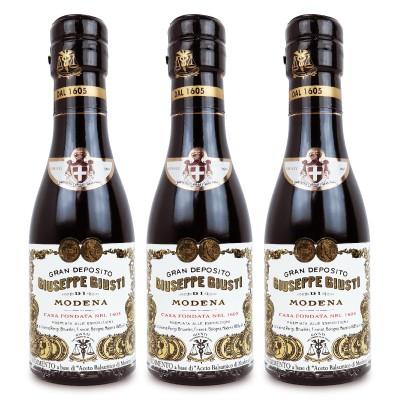 GIUSTI ジュスティ バルサミコ酢 2金メダル 8年熟成 100ml × 3本 