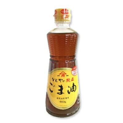 ごま油 ゴマ油 胡麻油 かどやかどや製油 金印 純正ごま油 600g PET