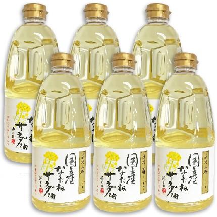 カネゲン 圧搾一番しぼり 国産なたねサラダ油 910g × 6本 平田産業（Yahoo!・にっぽん津々浦々）