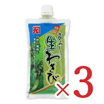 カネク 特撰おろし生わさび(ビルパック) 300g × 3袋 : にっぽん