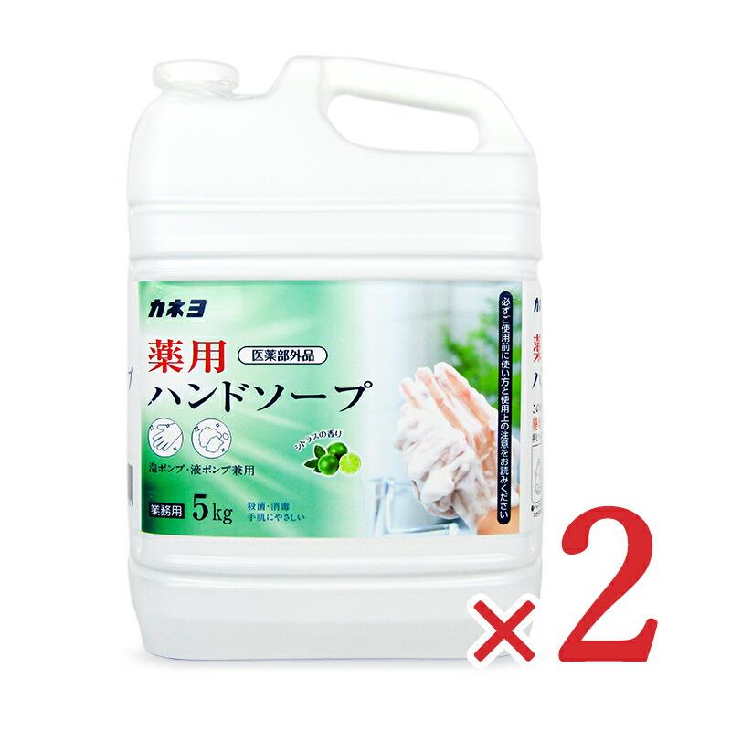 カネヨ石鹸 医薬部外品 薬用 ハンドソープ 5kg×2個 泡ポンプ・液ポンプ
