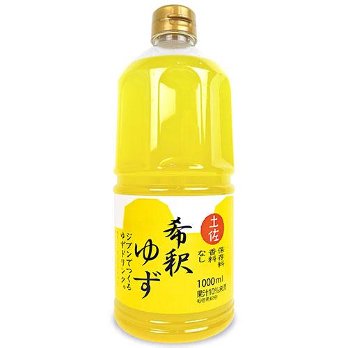 高知アイス 6倍希釈 ゆずドリンク  1000ml｜tsutsu-uraura