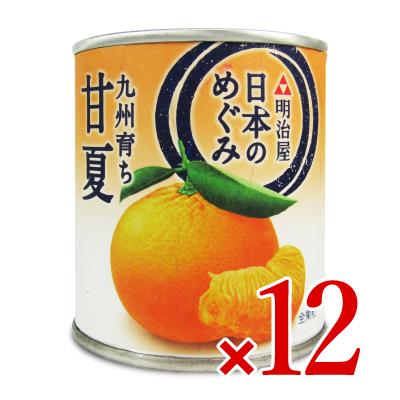 明治屋 日本のめぐみ 甘夏 缶 L 210g×12個 ケース販売 : にっぽん