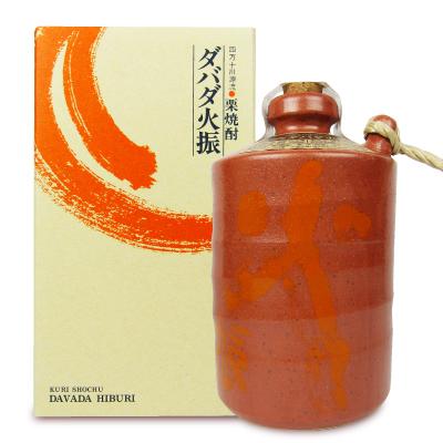 無手無冠 栗焼酎 ダバダ火振り チビうんすけ 25度 陶器ボトル 720ml