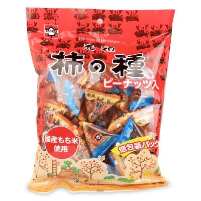 浪花屋製菓 元祖柿の種 ピーナッツ入り 個包装パック 170g : にっぽん