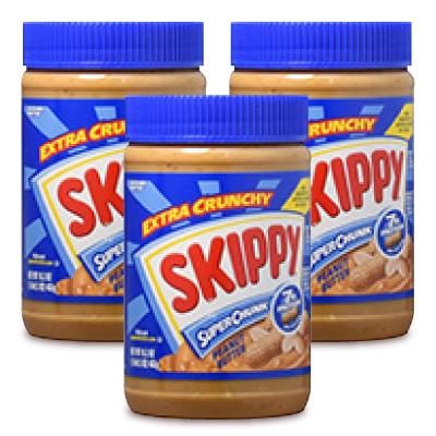 着後レビューで 送料無料 Skippy スキッピー スーパーチャンク ピーナッツバター 462g 3個