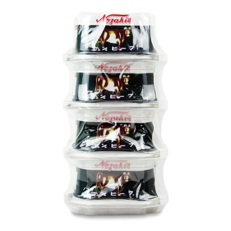 川商フーズ ノザキ コンビーフ 80g×4個パック【食品 精肉 肉加工品