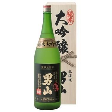 男山 純米大吟醸 化粧箱入り 1.8L 清酒 北海道 1800ml 一升瓶