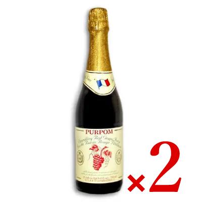ジュース ぶどうジュース フルーツジュース ピュアポム スパークリングジュース グレープ レッド 750ml×2本 | 