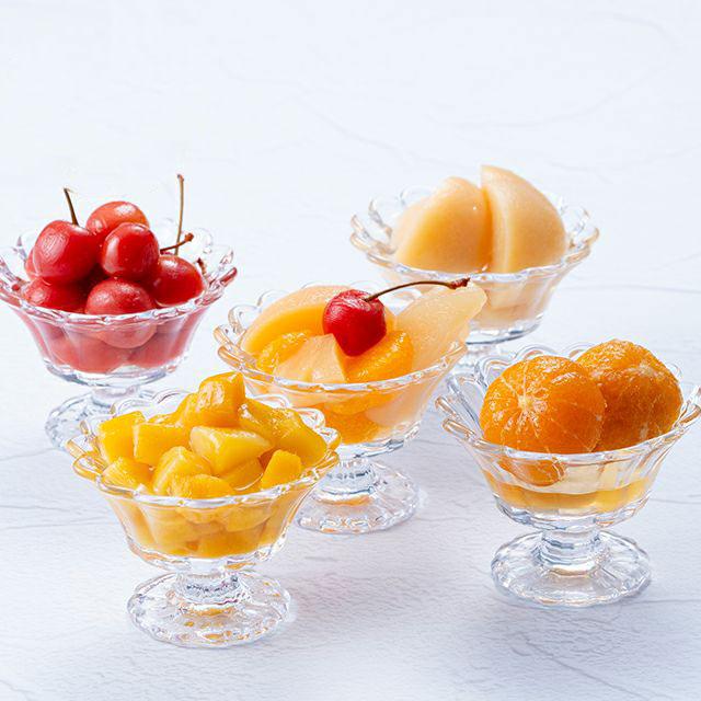 銀座千疋屋 フルーツ缶 銀座フルーツコンポート 155g × 5本 : にっぽん