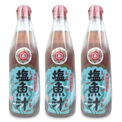 仙葉善治商店 塩魚汁 しょっつる 360ml × 3本｜tsutsu-uraura