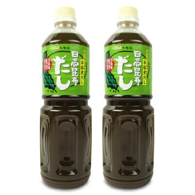 福山醸造 トモエ 日高昆布だし 1L × 2本 ペット : にっぽん津々浦々