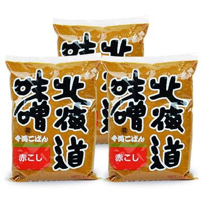 おすすめ 福山醸造 トモエ 北海道味噌千両こばん 赤こし 1kg 3個 Wantannas Go Id
